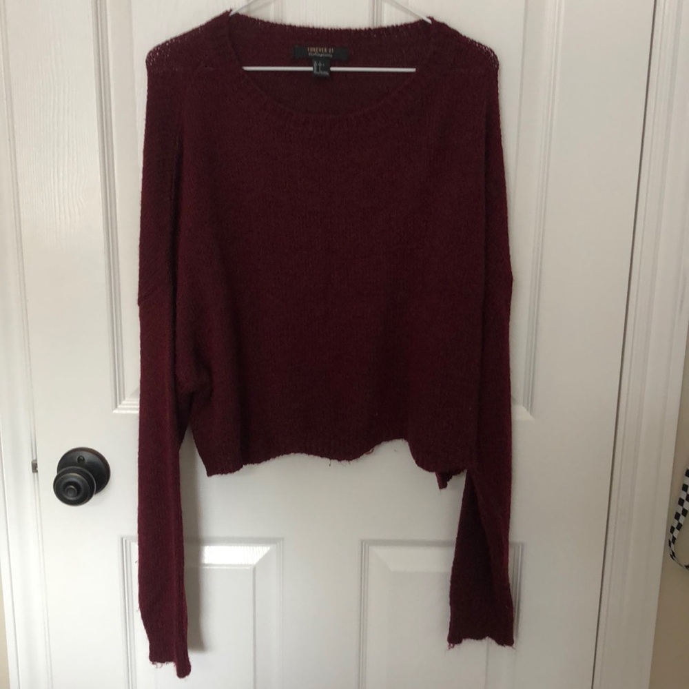 Sweater crop top